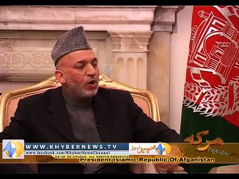 Khyber News | Exclusive Interview of Afghan President Hamid Karzai with Hasan Khan in Afghanistan at Presidential Palace PART 1/2 12/12/2006