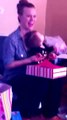 Baby falls asleep during own birthday party