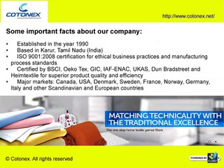 Cotonex - Manufacturer Exporter of Home Textile
