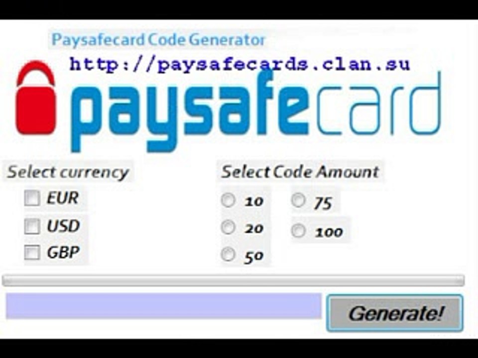 1. Free Paysafecard Codes Generator - wide 3