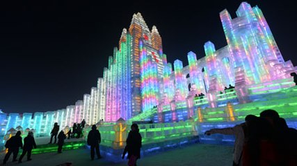 Une somptueuse ville de glace dans le nord de la Chine