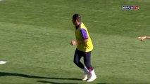 Neymar faz cinco gols em treino do Barça
