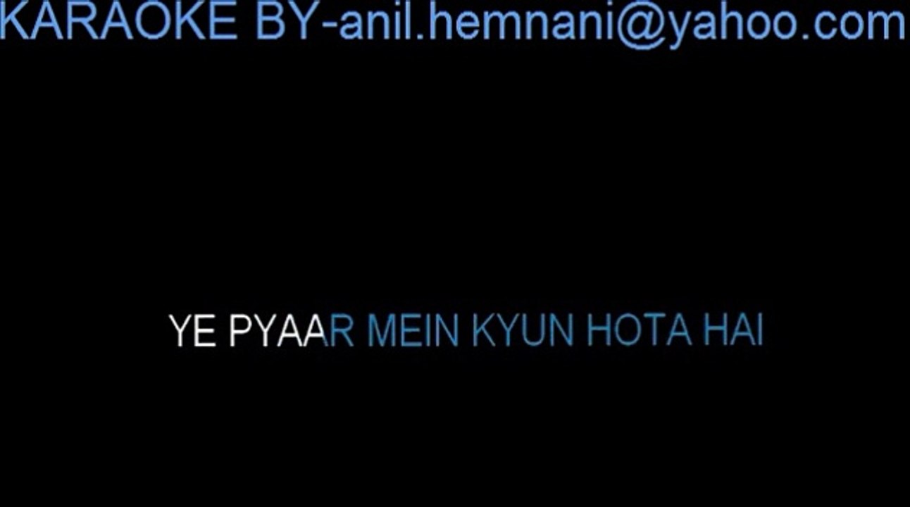 Kyun Kisi Ko Wafa Ke Badle Karaoke-Tere Naam