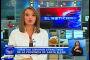 Turistas coparon atractivos de la provincia de Santa Elena
