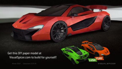 Incroyable : il reproduit la McLaren P1 en utilisant du papier kraft