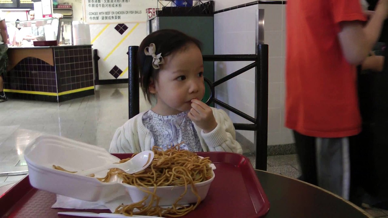 Girl Eating Noodle