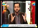 Aamir Liaquat telling the story where she first time saw sania saeed on the street act