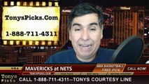 Brooklyn Nets vs. Dallas Mavericks Free Pick Prediction NBA Pro Basketball Odds Preview 1-5-2015