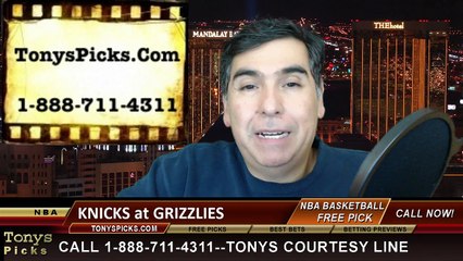 Memphis Grizzlies vs. New York Knicks Free Pick Prediction NBA Pro Basketball Odds Preview 1-5-2014