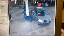 Woman makes embarrassing car blunders  Petrol Pump