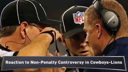 Reaction to Cowboys-Lions Controversy