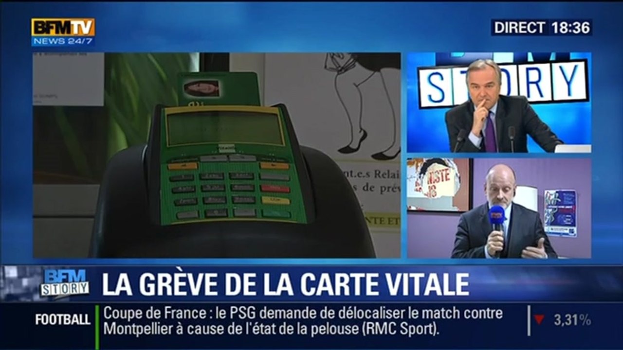 BFM Story: Grève: les médecins généralistes boycottent la carte vitale - 05/01