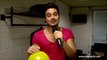 Luan Santana canta com gás hélio nos bastidores do Caldeirão de Ouro