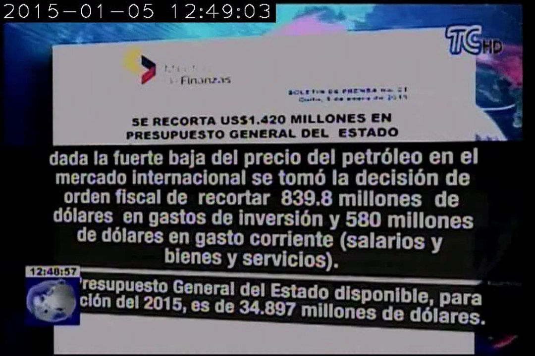 Recorte de Presupuesto del Estado