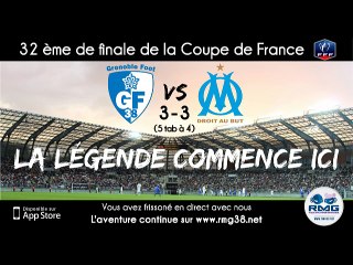 Résumé rencontre GF38 - OM le 04/01/15 - Coupe de France