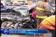 Exceso de velocidad habría sido la causa del accidente