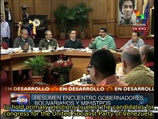 Maduro announces PSUV primary elections for congress