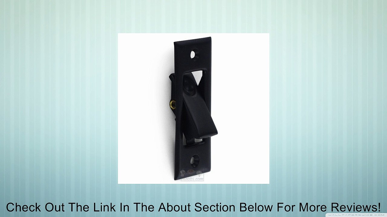 Deltana PDB42 3-1/16" Solid Brass Pocket Door Jamb Bolt, Black Review
