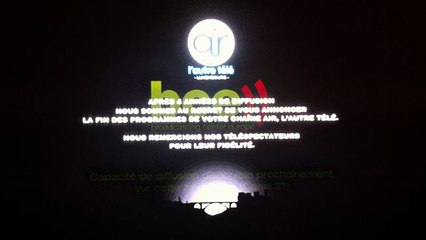 Air TV n'est plus. Testcard BCE.lu