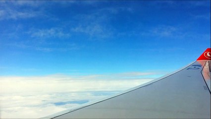 White mountains over Turkey