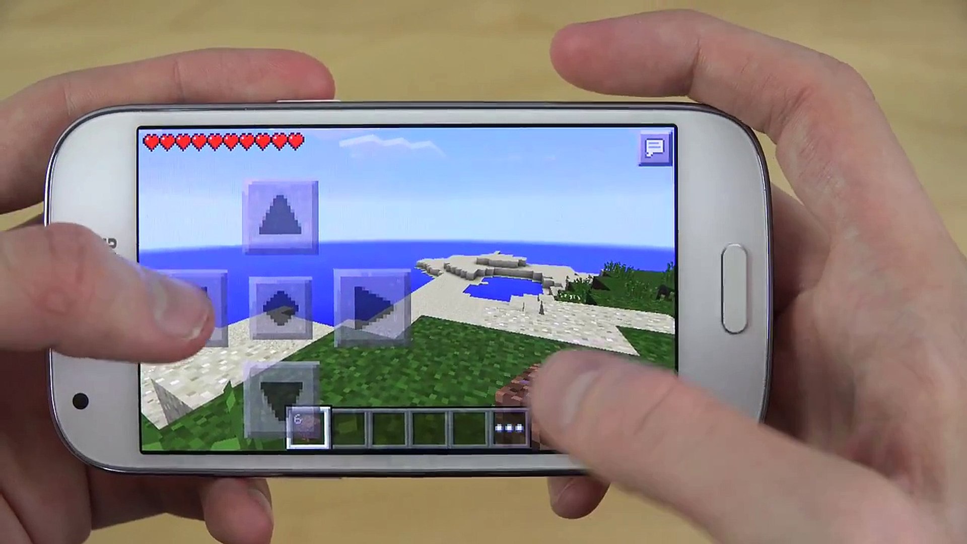 Minecraft Pocket Edition Samsung Galaxy Ace 4 4K Gameplay Review