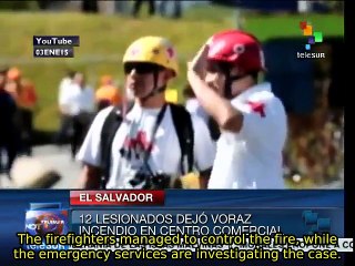 Fire breaks out in Salvadoran mall, injuring 12