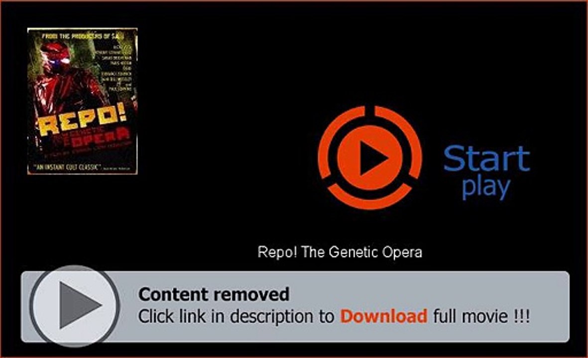 Where To Download Repo! The Genetic Opera Movie
