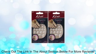 **2-PACK** Kiss Express-On TOENAILS (FEMME) **SAFE ON NATURAL NAILS** Review