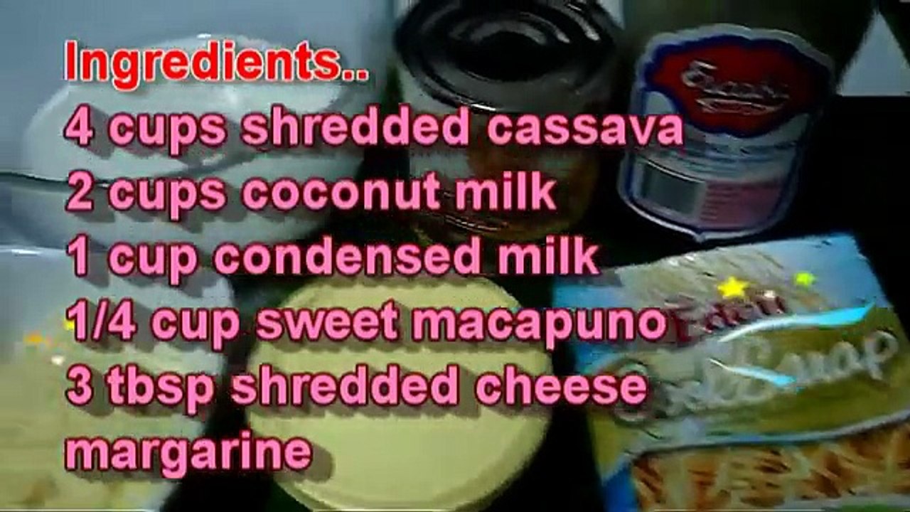 How to Make No Bake "CASSAVA CAKE"