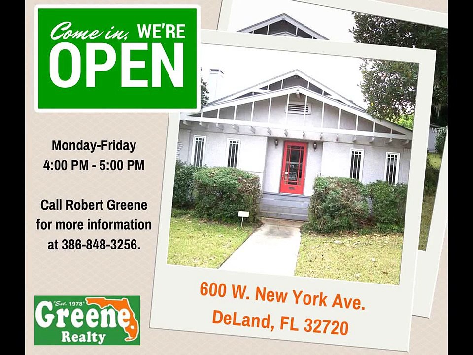 DeLand FL Real Estate | 600 W. New York Avenue (Open House)