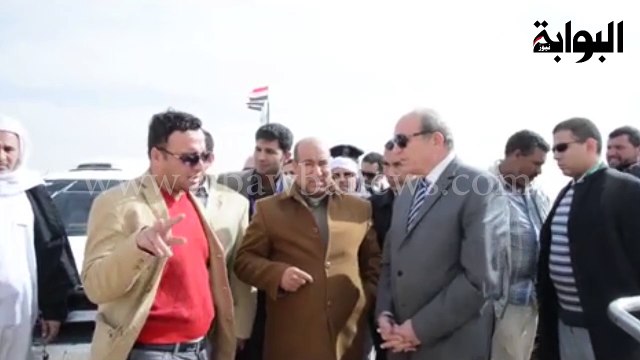 محافظة مطروح يتفقد طريق سيوة جغبوب بطول90 كيلو بتكلفة 550 مليون جنيه