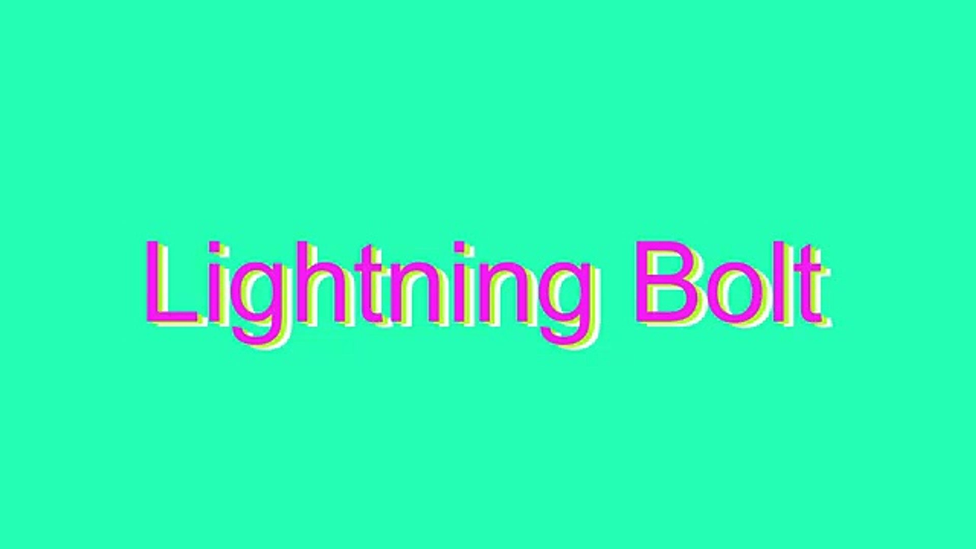 How to Pronounce Lightning Bolt - video Dailymotion