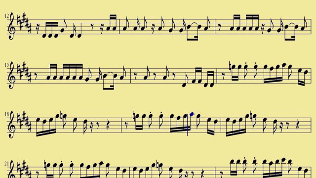 [ Alto Sax ] Talk Dirty - Jason Derulo I - downloadsheetmusic.com.br