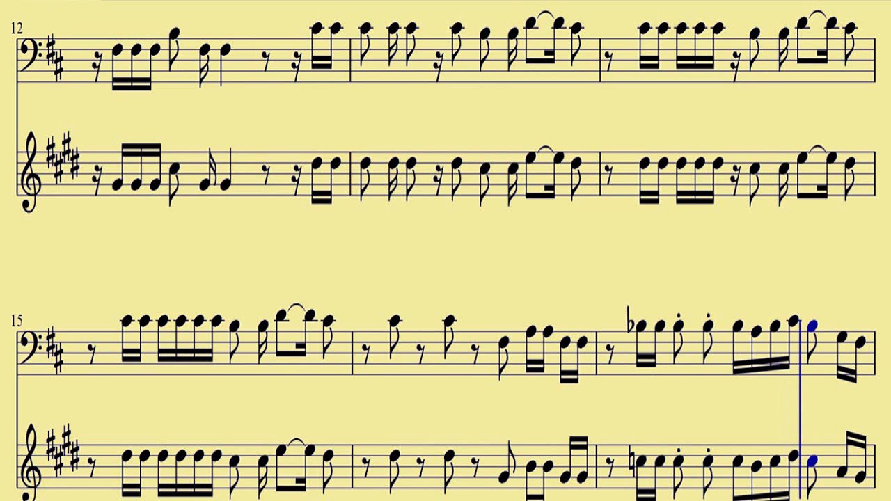 [ Baritone BC, TC ] Talk Dirty - Jason Derulo I - www.downloadsheetmusic.com.br
