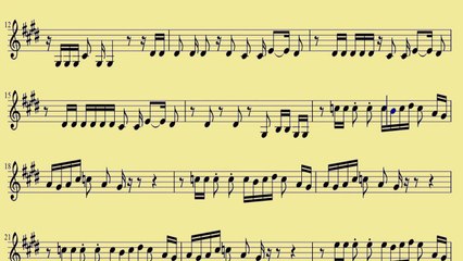 [ Clarinet ] Talk Dirty - Jason Derulo I - www.downloadsheetmusic.com.br