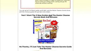 Master Cleanse Secrets Review - Master Cleanse Diet