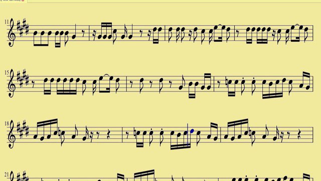 [ Tenor Sax ] Talk Dirty - Jason Derulo I - downloadsheetmusic.com.br