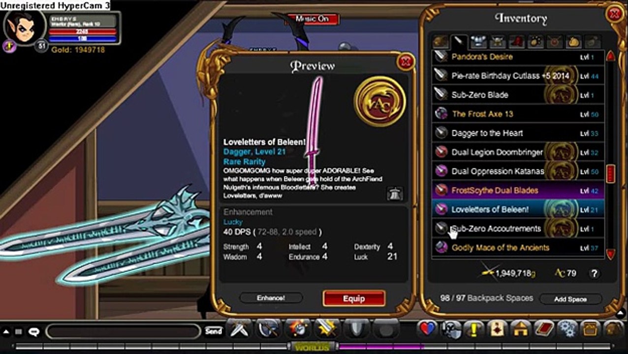 Buy Sell Accounts - AQW ACCOUNT FOR SALE APRIL 2014 (DOOM RARES)