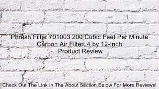 Phresh Filter 701003 200 Cubic Feet Per Minute Carbon Air Filter, 4 by 12-Inch Review