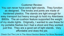 Pro PBL Heavy Duty 8' Light Stands, Air Cushioned, Velcro Ties, Set of 2, Steve Kaeser Photographic Lighting & Accessories Review