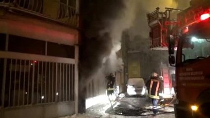 Konya Apartmanda Yangın Paniği