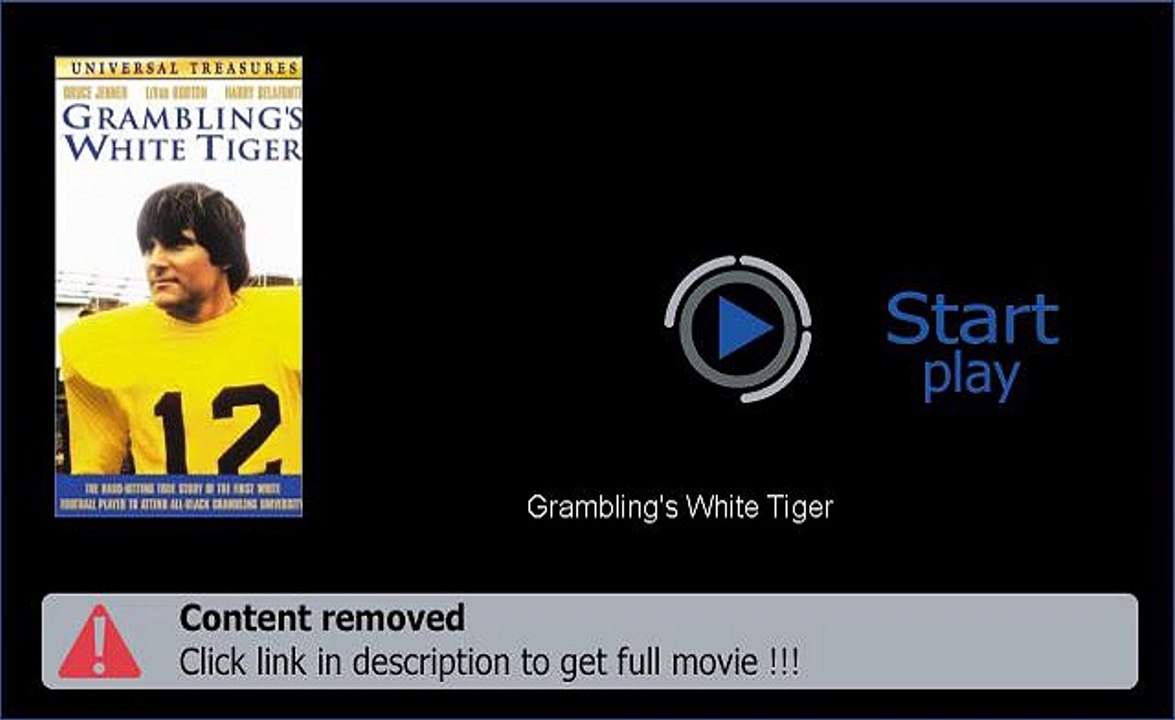 Download Grambling's White Tiger DVD Quality Movie Now