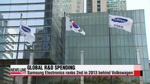 Samsung Electronics ranks 2nd in global R&D investment