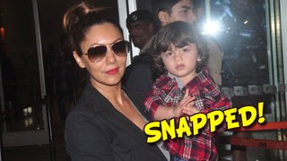 Gauri Khan and Abram Khan Snapped at the Airport