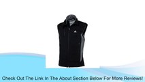 adidas Outdoor Men's Hiking 1 Side Fleece Vest - Black/Dark Shale - Small Review
