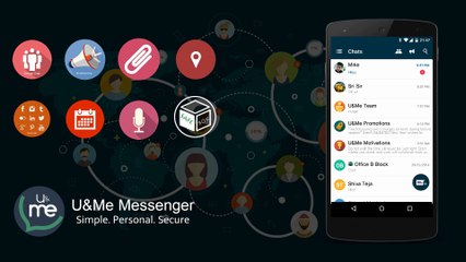U&Me Messenger - Send Huge data Files - Fastest Chat App