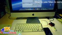 Mac using Idea Net Setter Modem to send bulk messages