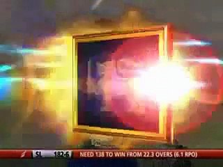 Sri Lankan Star Batsman Kumar Sangakkara got hit wicket out- Compaq Cup 2009