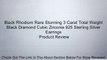 Black Rhodium Rare Stunning 3 Carat Total Weight Black Diamond Cubic Zirconia 925 Sterling Silver Earrings Review
