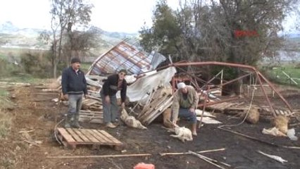 Serik'te Antalya'da Hortum Seraları Vurdu Ek